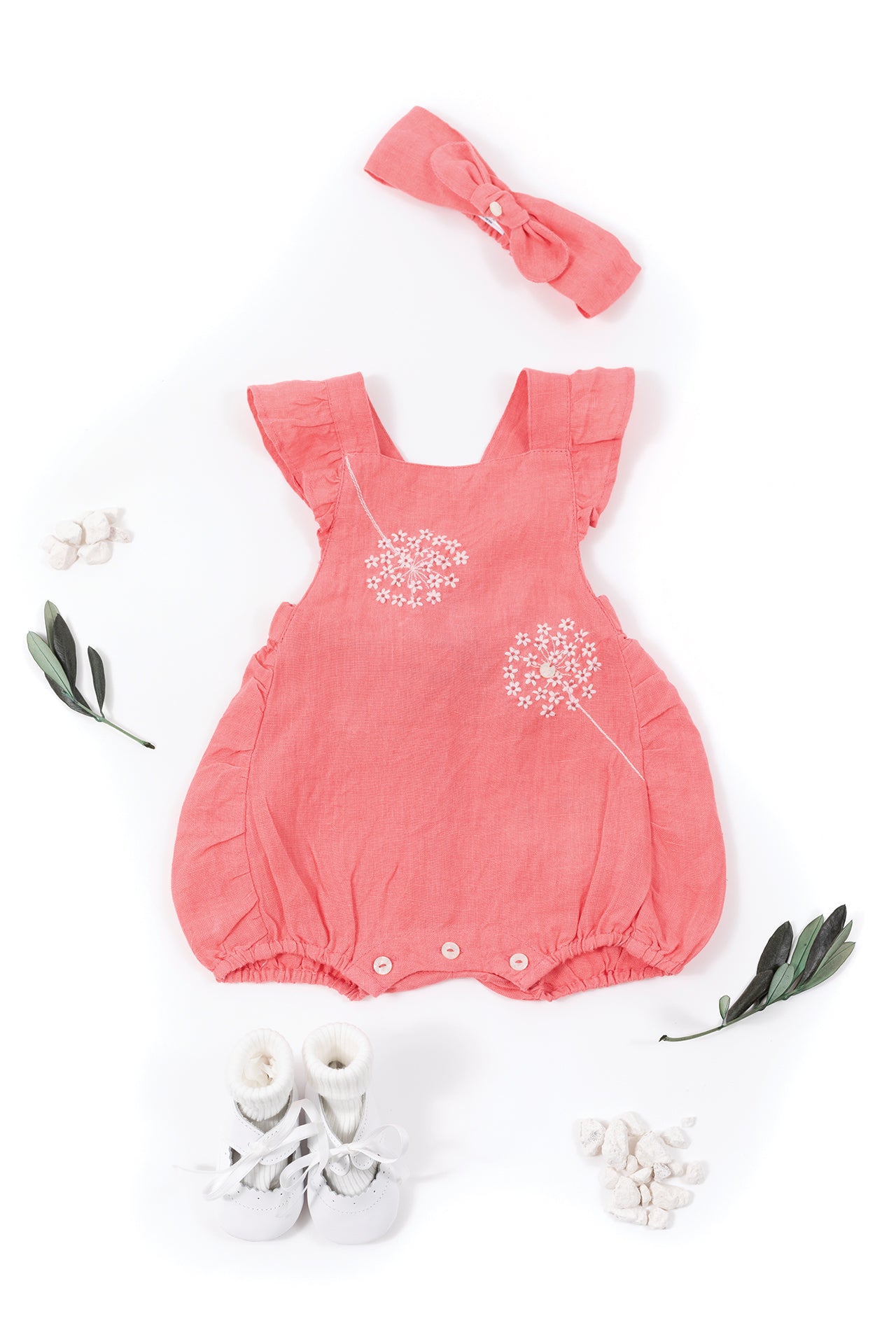 Suit Short - Pink Linen Medium Pink / 6M