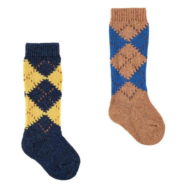Argyle knee-high socks - Cóndor