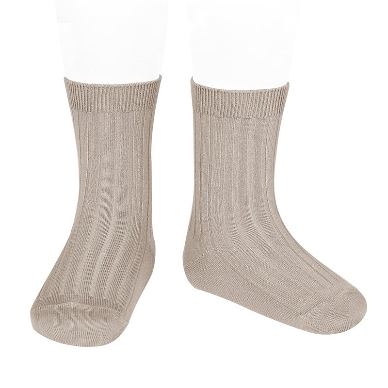 Basic Ribbed Socks - Cóndor