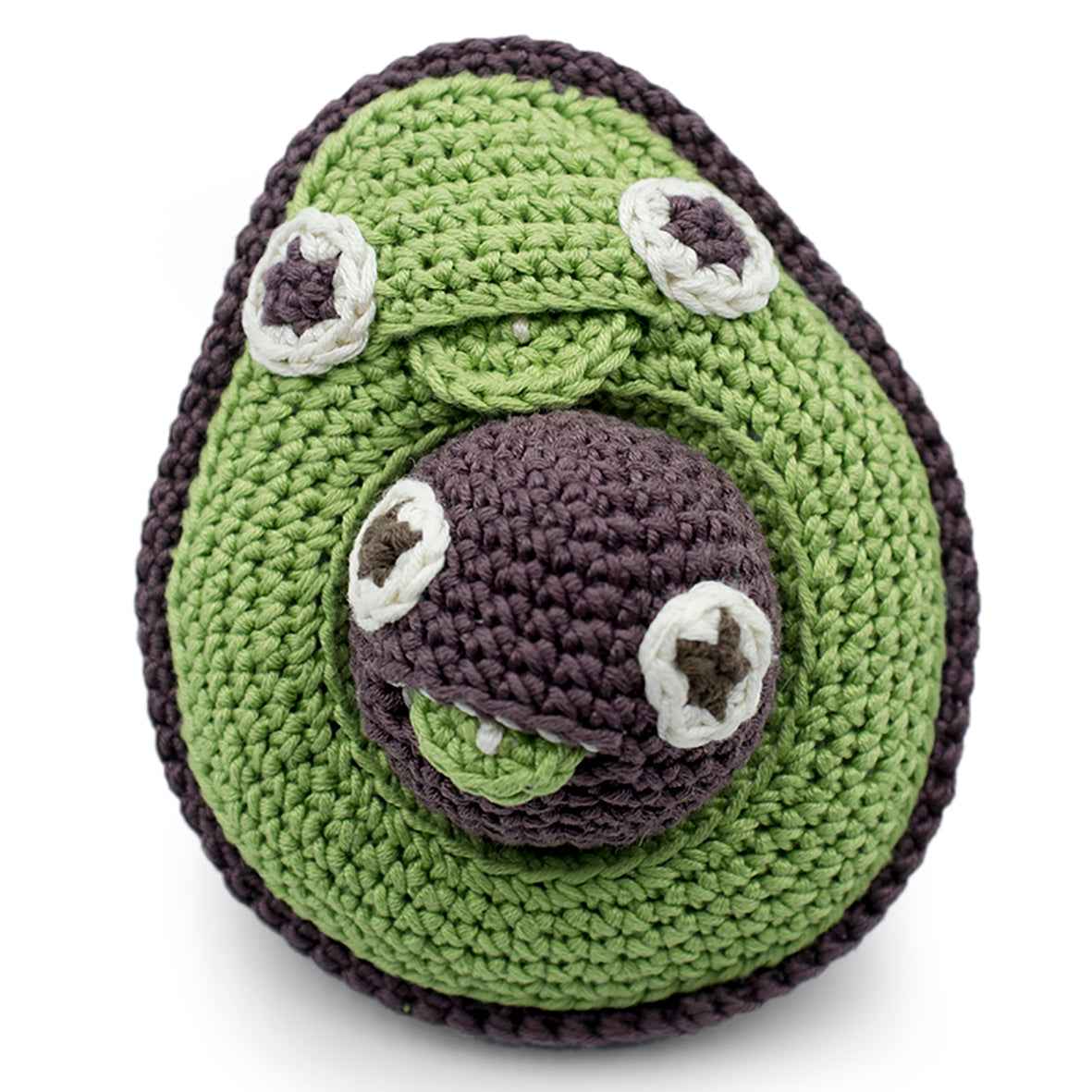 Mommy Avocado & Baby Stone - Rattle - Over The Moon