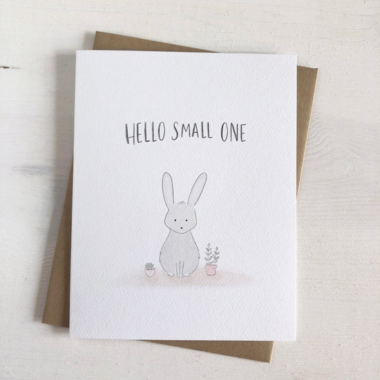 Greeting Card - Hello Small One - Fox & Bear