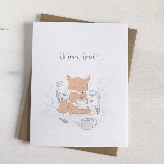 Greeting Card - Welcome Sprout - Over The Moon