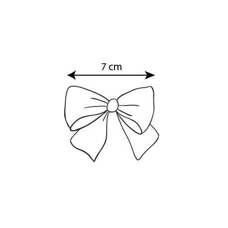 Grosgrain Bow with Clip - Over The Moon