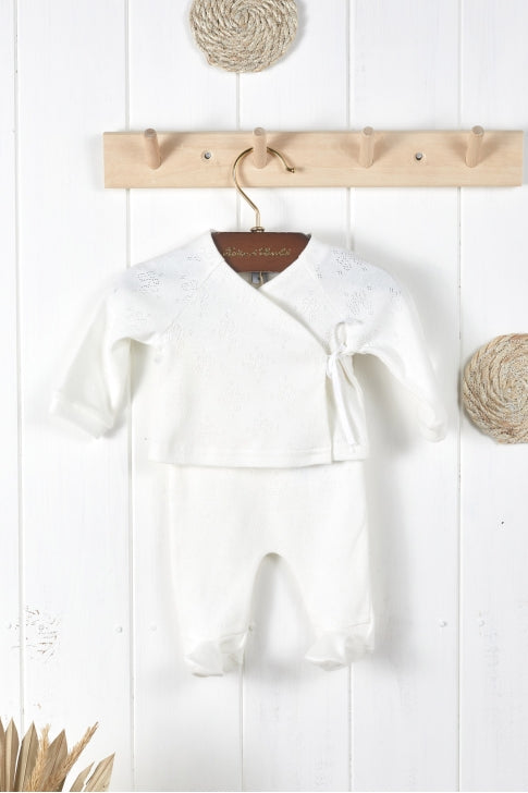 Long outfit - Ecru organic cotton - Tartine Et Chocolat