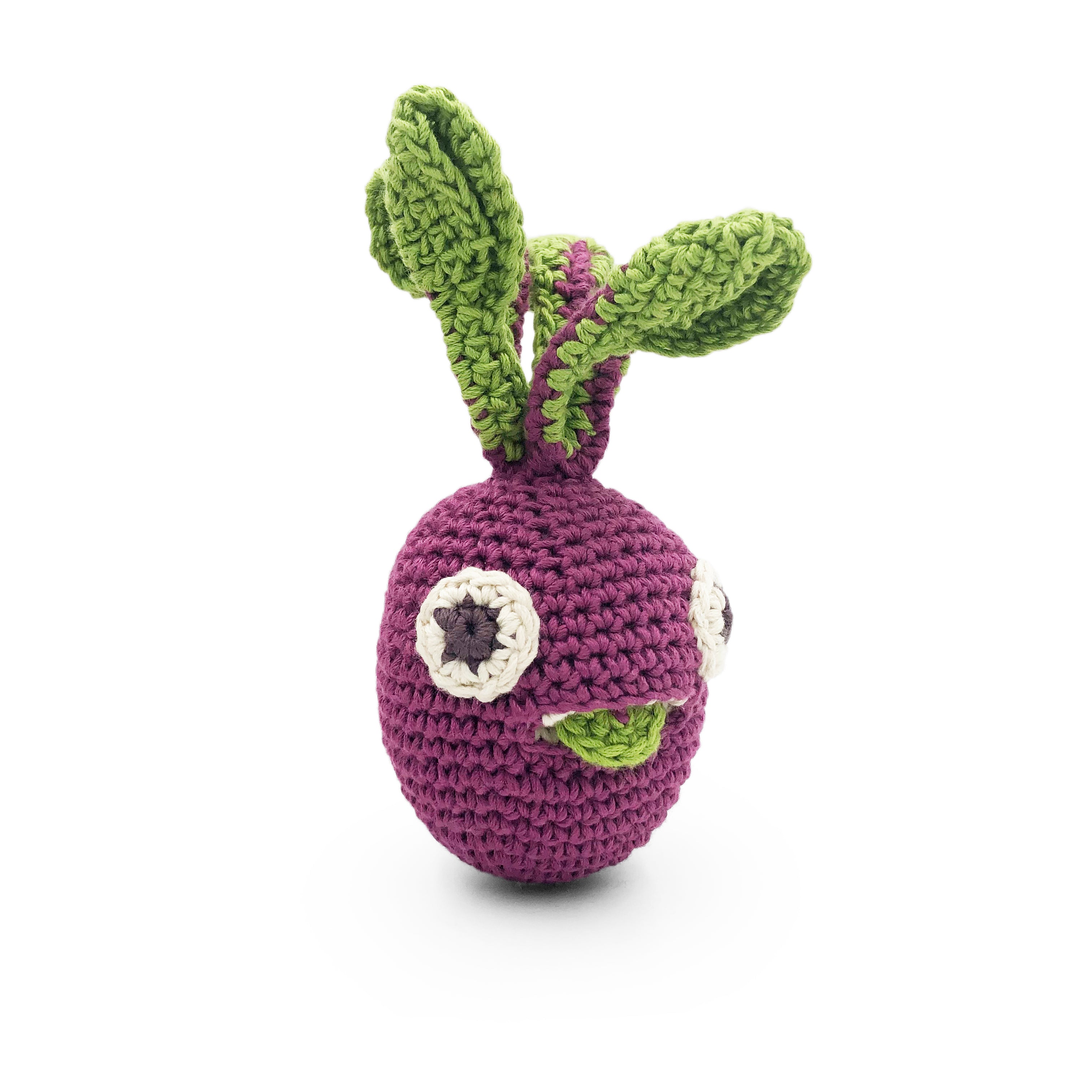 Betty Mini Beetroot - Baby Rattle - Myum - The Veggy Toys