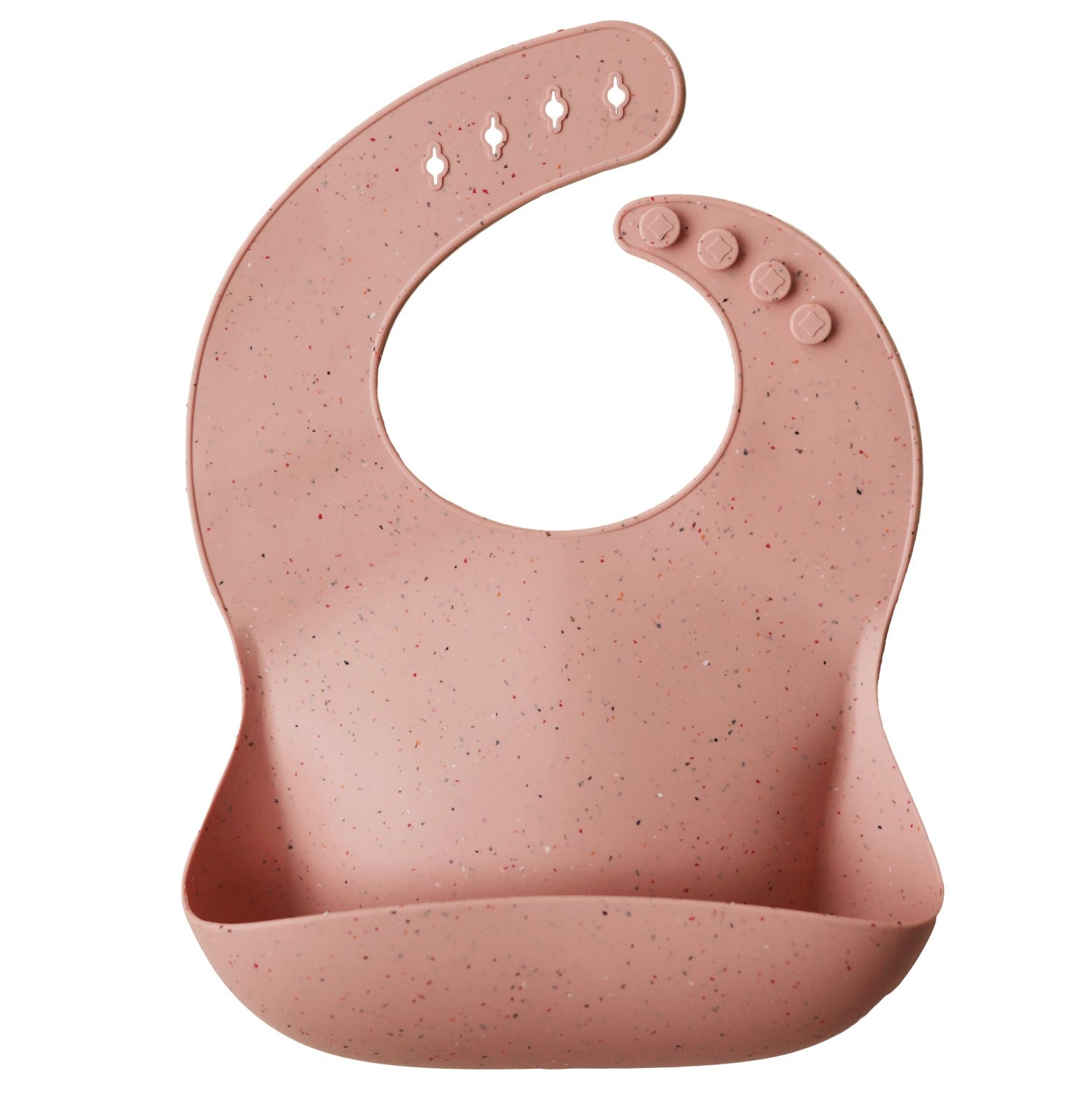 Silicone Bib - Peach Terrazzo - Mushie