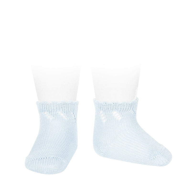 Perle Diagonal Openwork Short Socks - Cóndor
