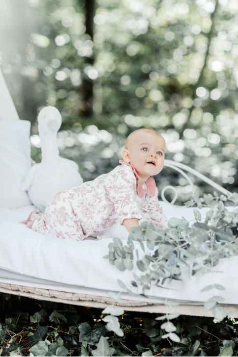 Toile de Jouy - Babygrow - Over The Moon