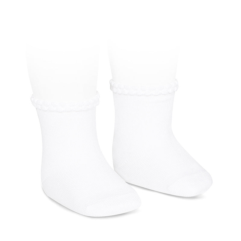 Short Socks with Openwork Cuff - Cóndor