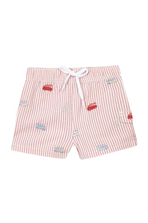 Swim trunks - Pomegranate stripes - Tartine Et Chocolat