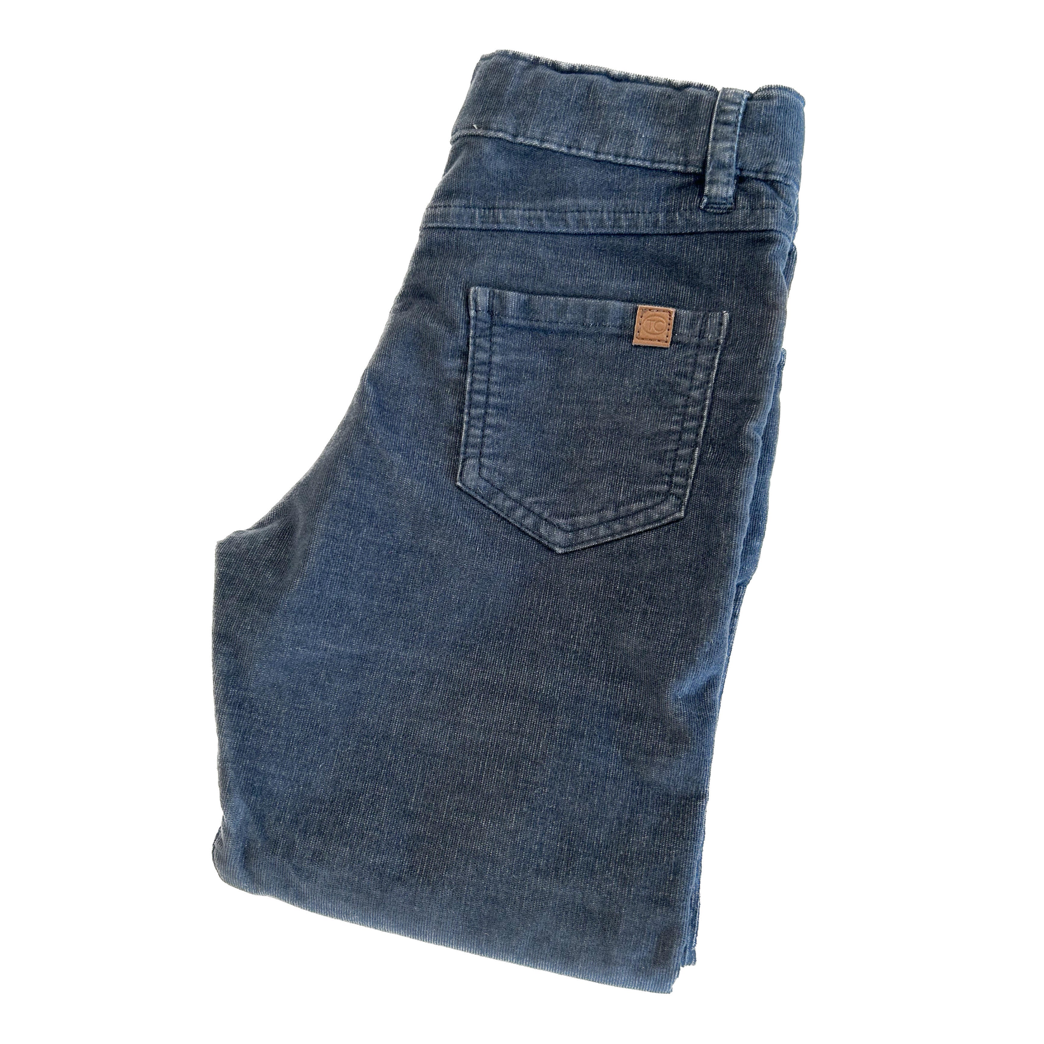 Trousers - Ink Fine Ribbed Corduroy - Tartine Et Chocolat
