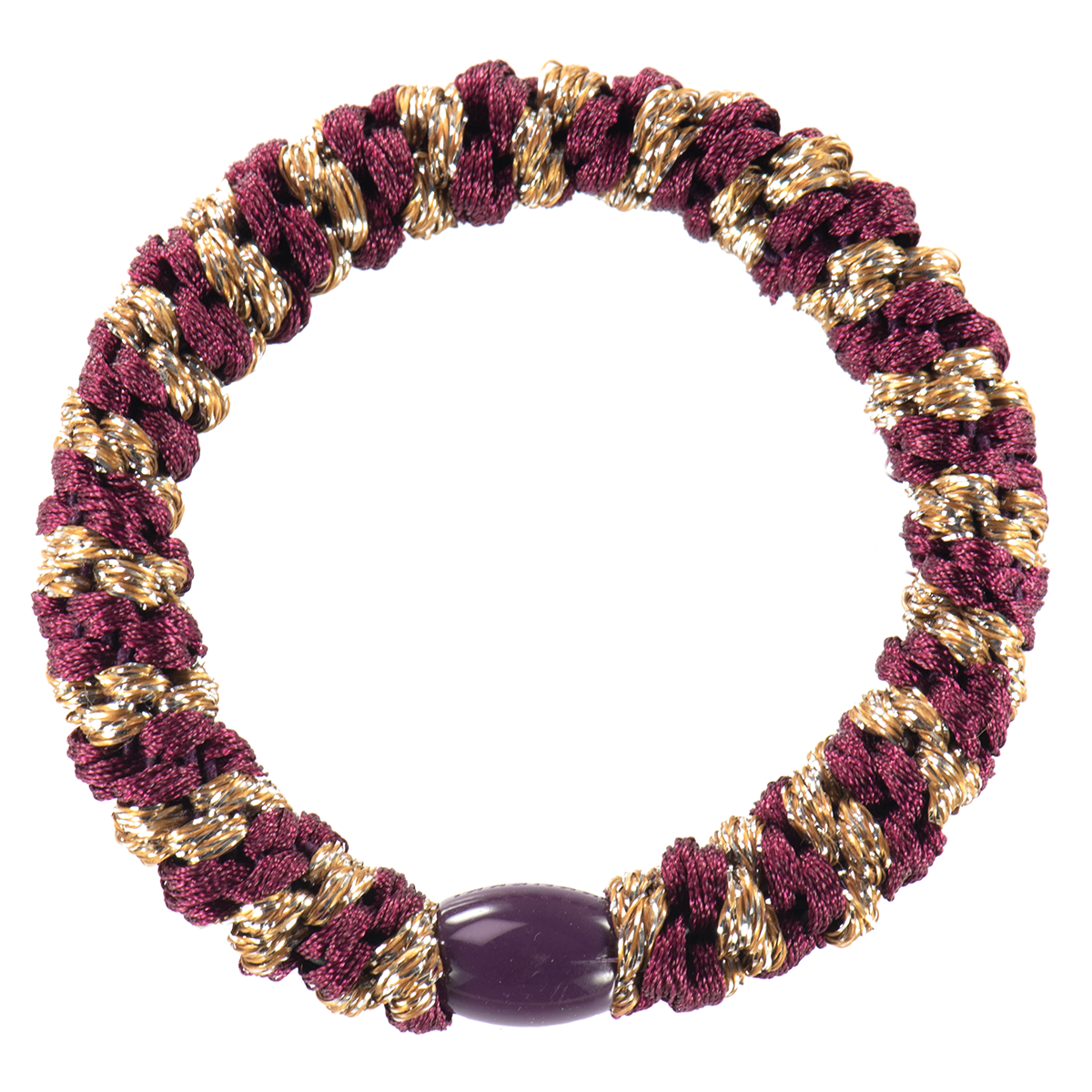 Kknekki Band - Bordeaux-Cognac Glitter Stripe