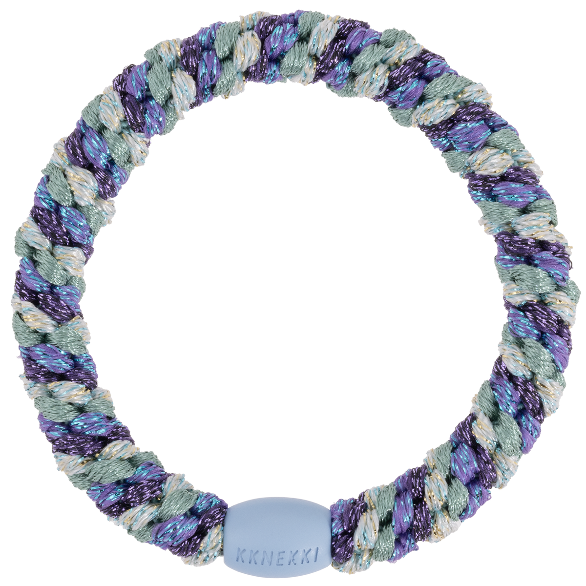 Kknekki-Band – Mix Violett Faded Grün Glitzer