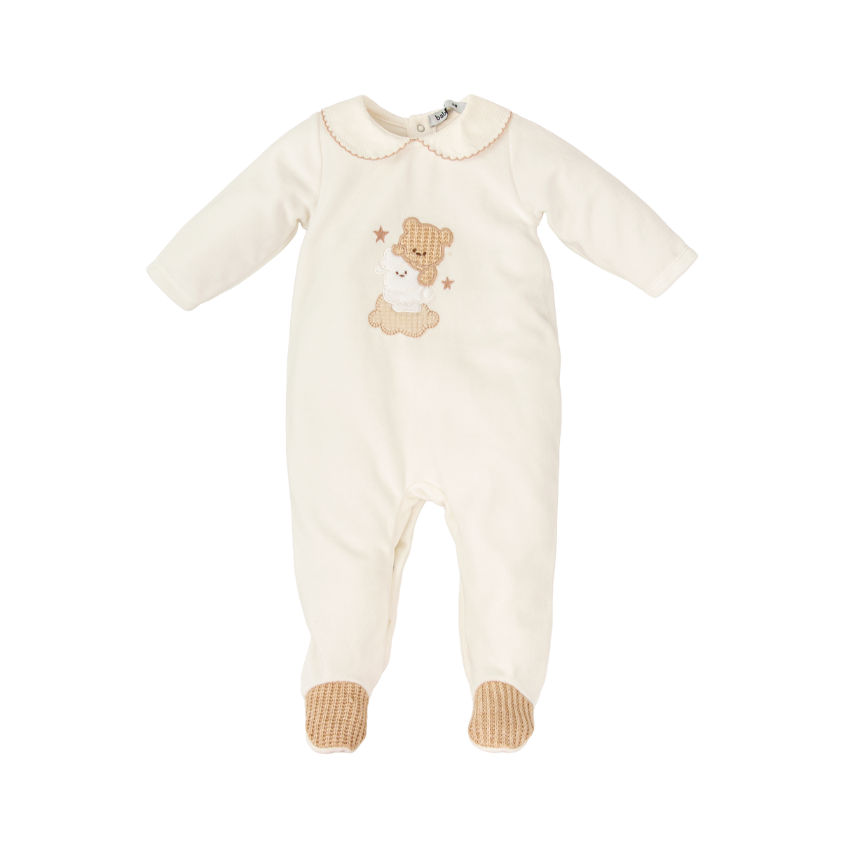 Babygrow - Velour Nighttime Teddy