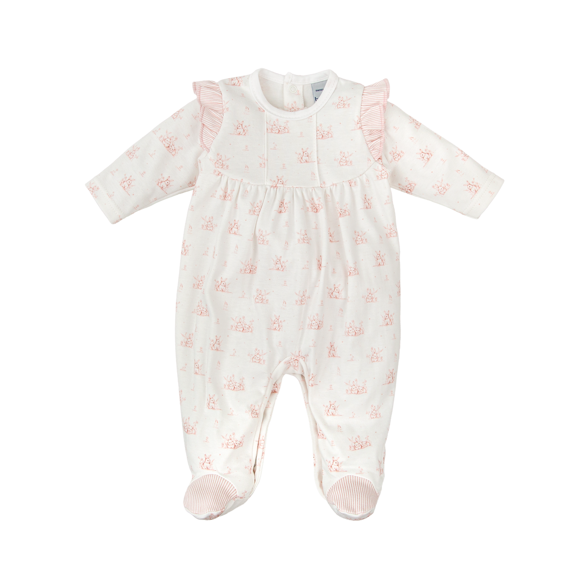 Babygrow - Pink Bunny Print