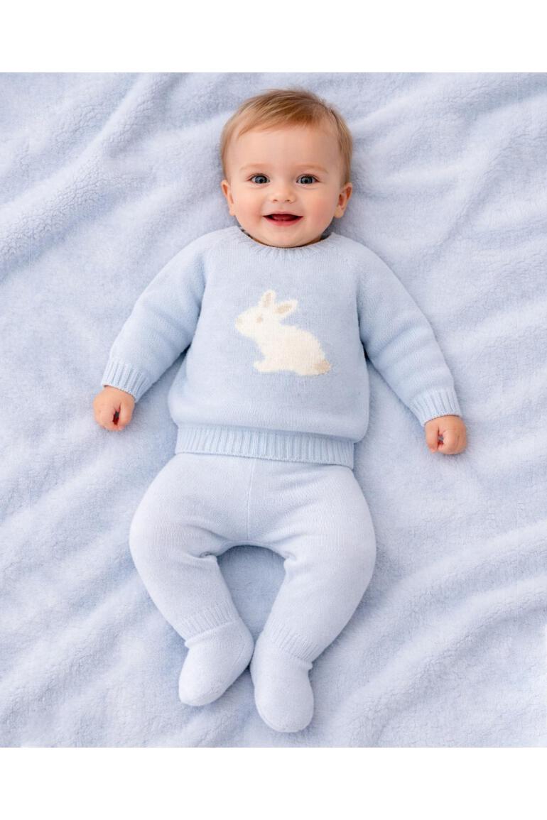 Cashmere Sweater Set - Bunny Blue