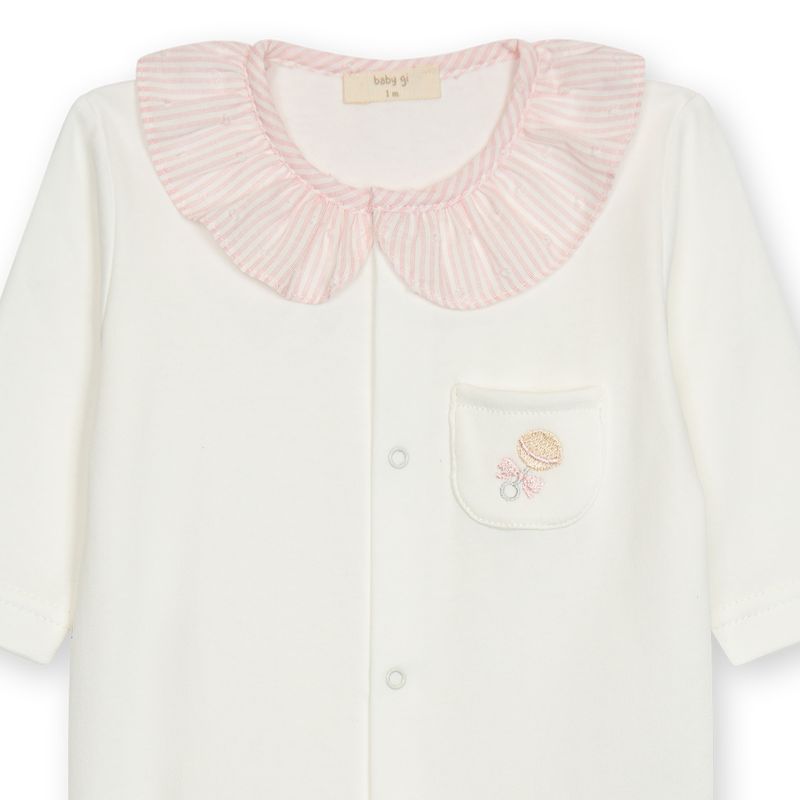 Strampler - Kinderzimmer Rosa Gestreift