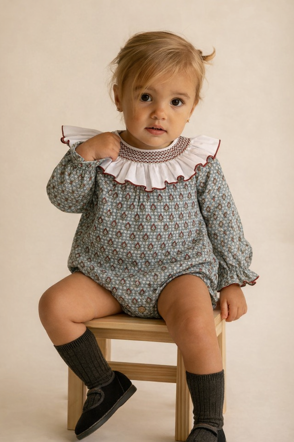 Romper - Lluvia Printed Blue