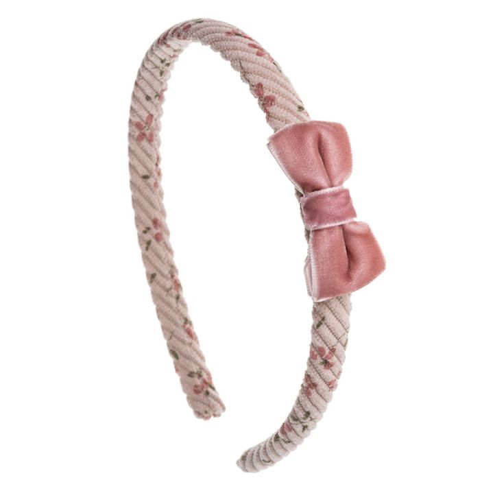 Emily headband with velvet bow