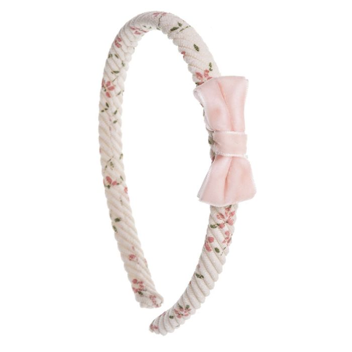 Emily headband with velvet bow