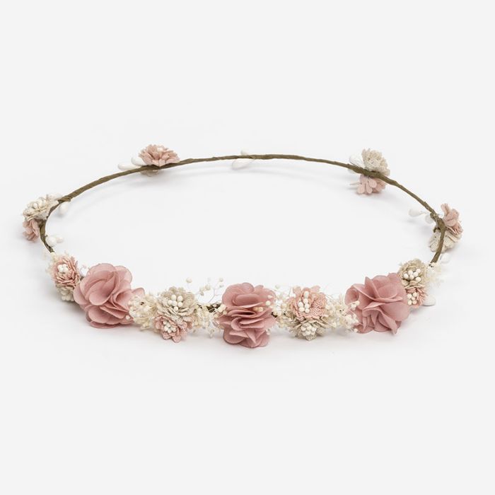 Floral Crown - Gigi with combined flowers