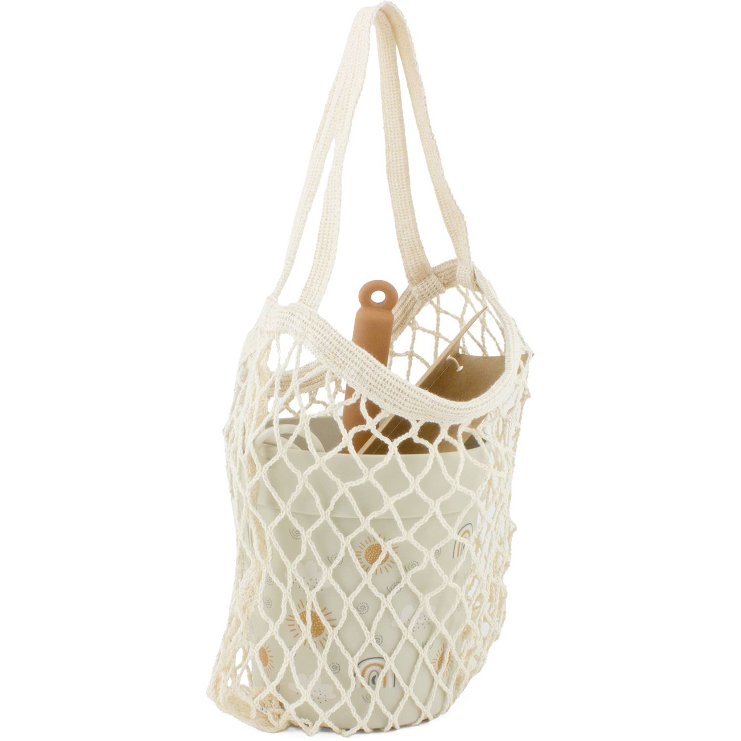 Silicone Beach Bucket: Rainbows