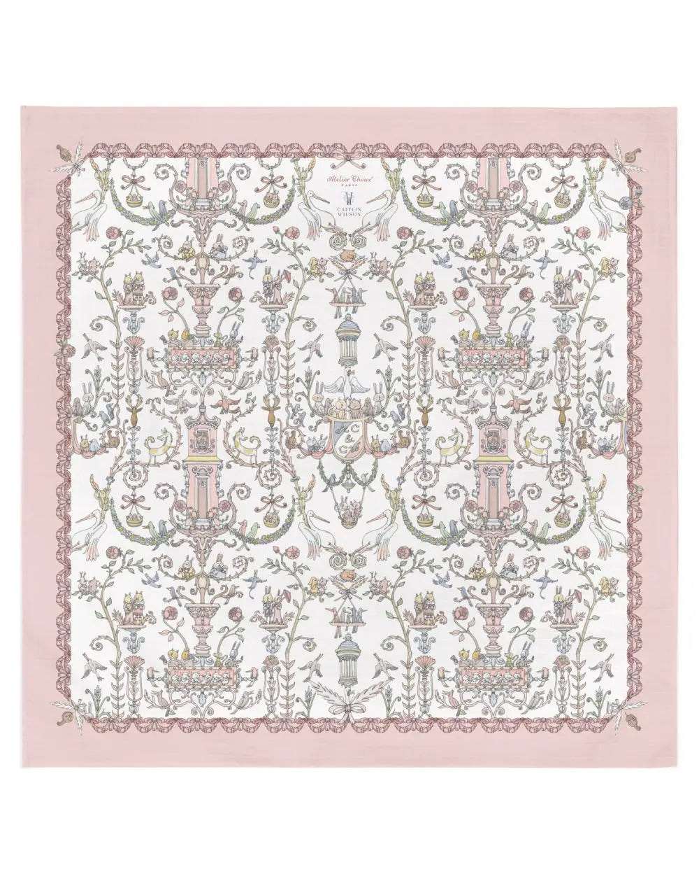 Musselintücher (Carrés) - Toile de Jouy Rosa – Atelier Choux & Caitlin Wilson