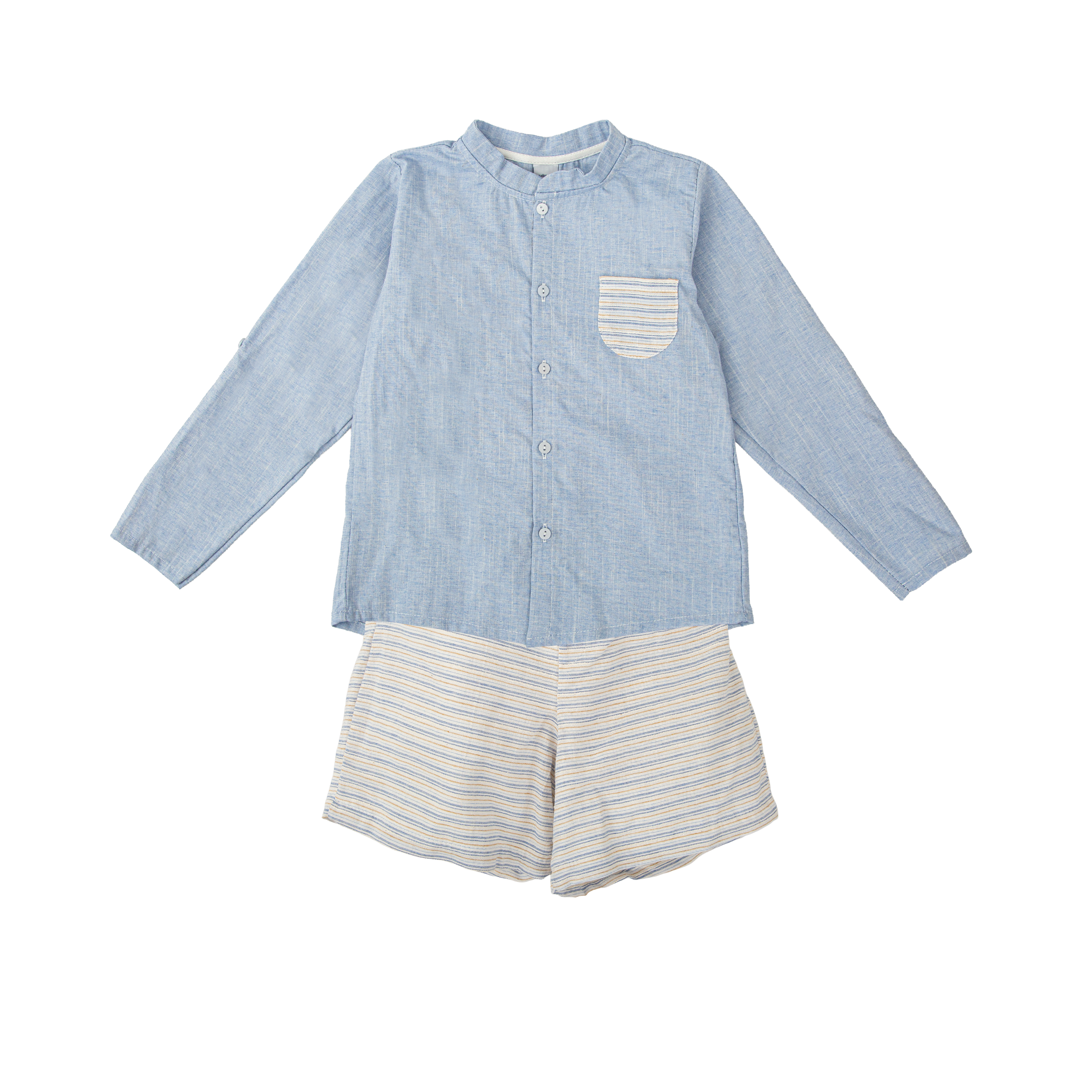 Shorts-Set – Cobijo Webstreifen