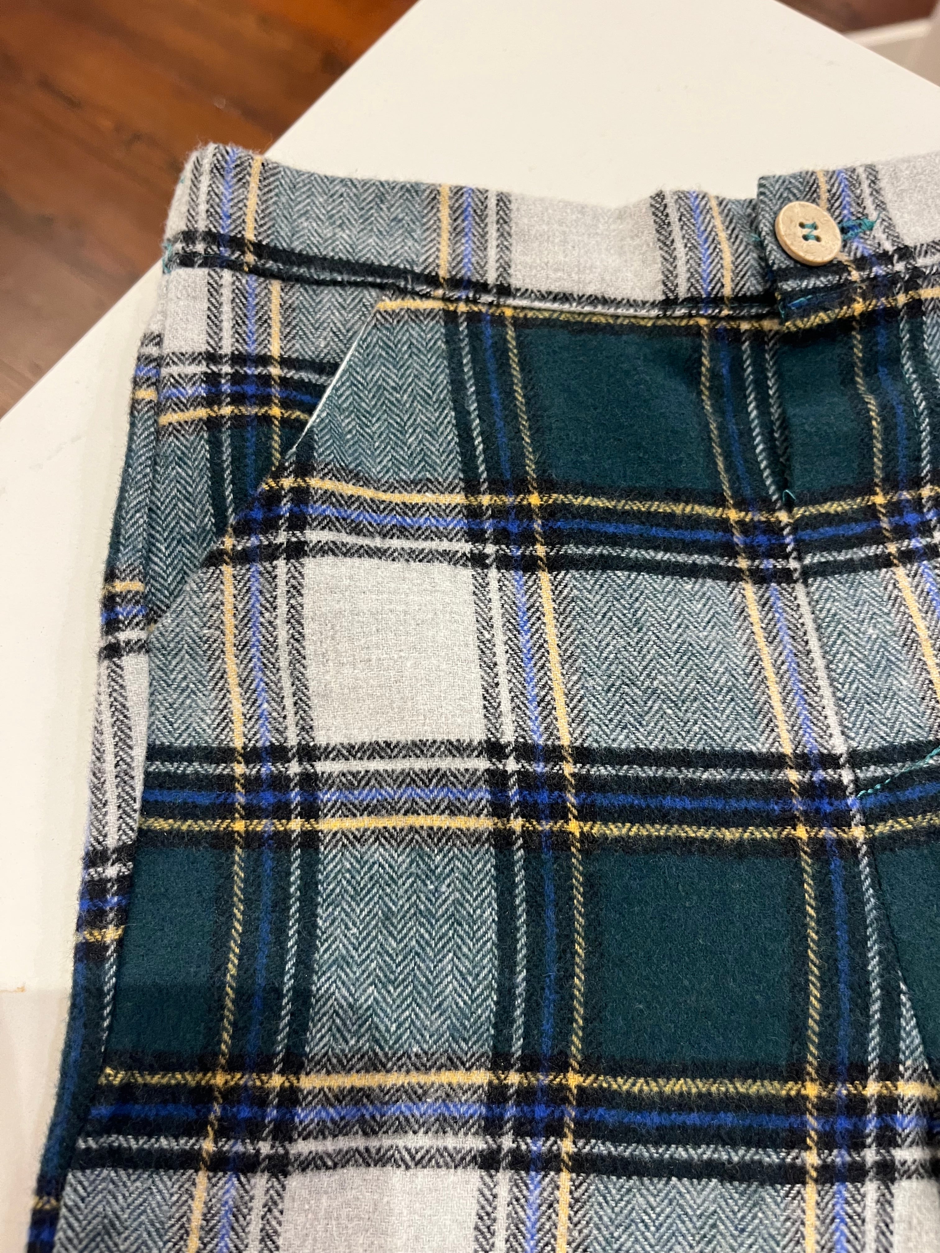 Trousers - Emerald Long Check