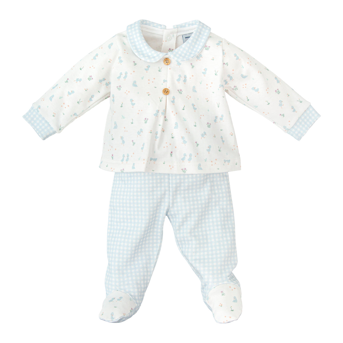 Two Piece Set  - Nido Blue Ducks