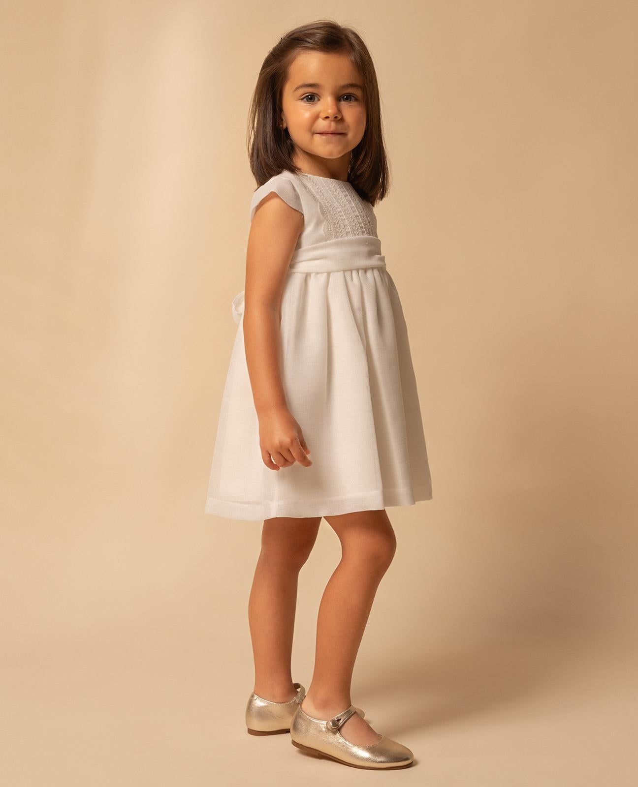 Kleid – Weißer Gazar