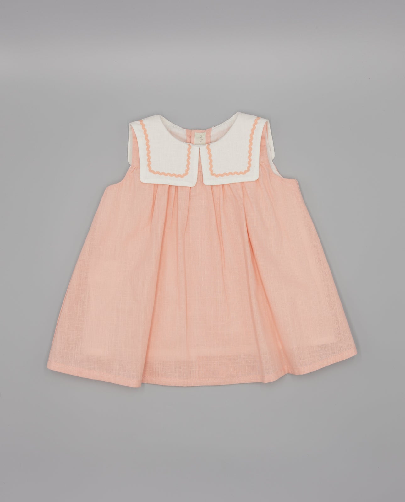 Kleid - Leinen, Pfirsichrosa