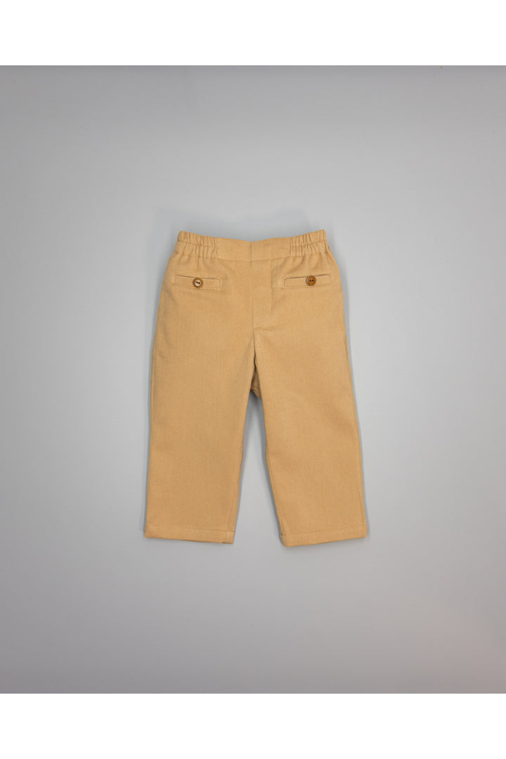 Trousers - Camel Twill Cotton