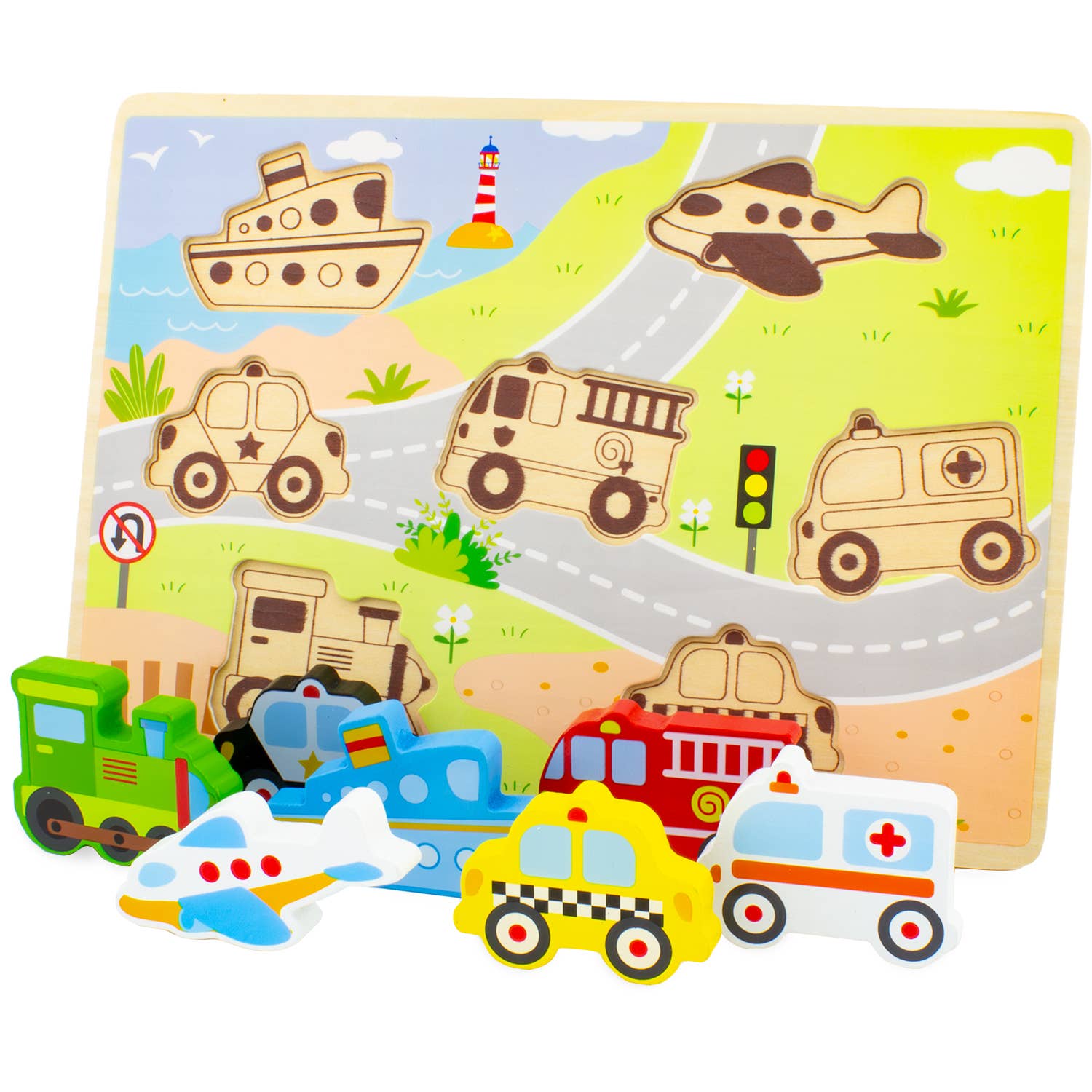 Holzpuzzle: Die Fahrzeuge