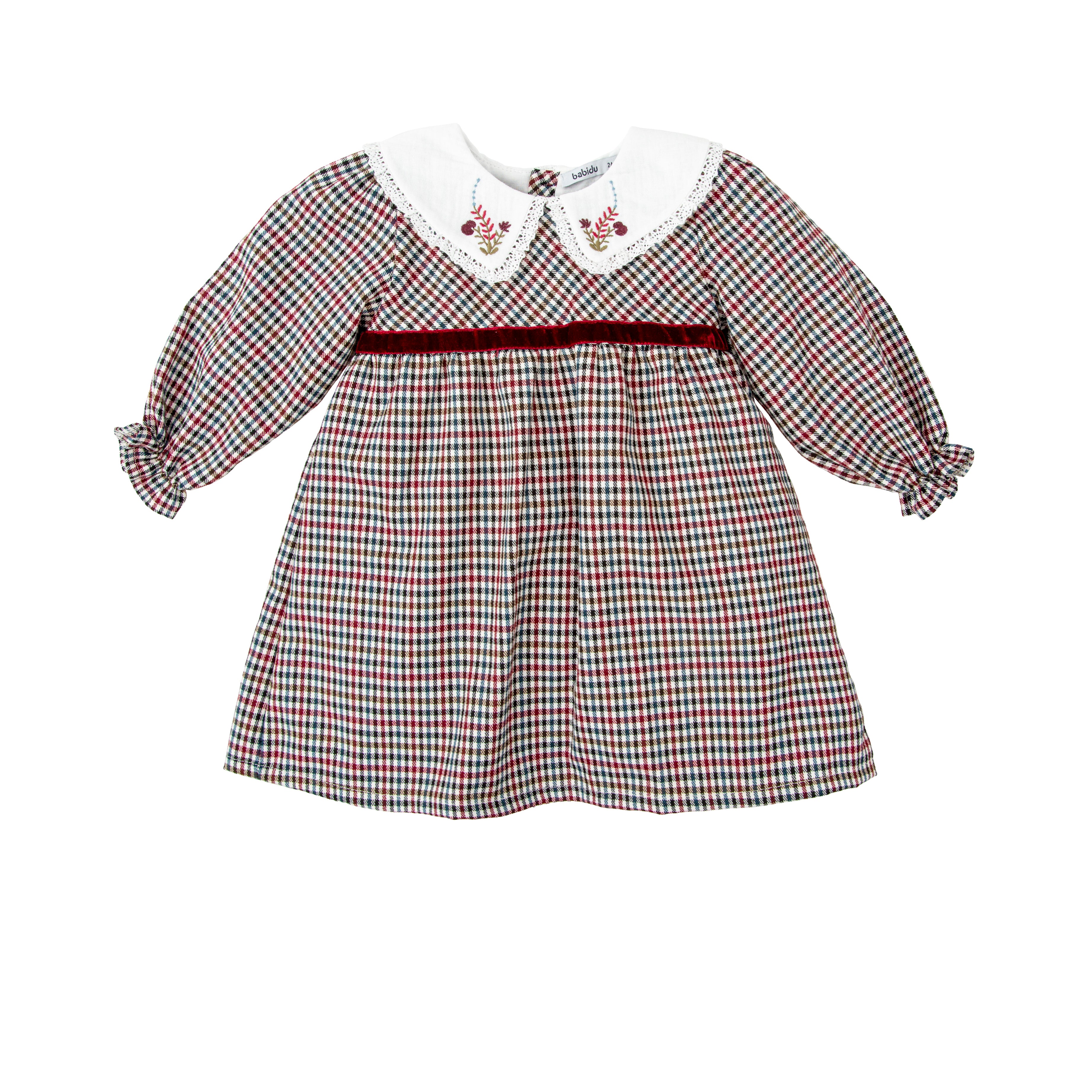 Kleid – Nogel gewebtes Hahnentrittmuster