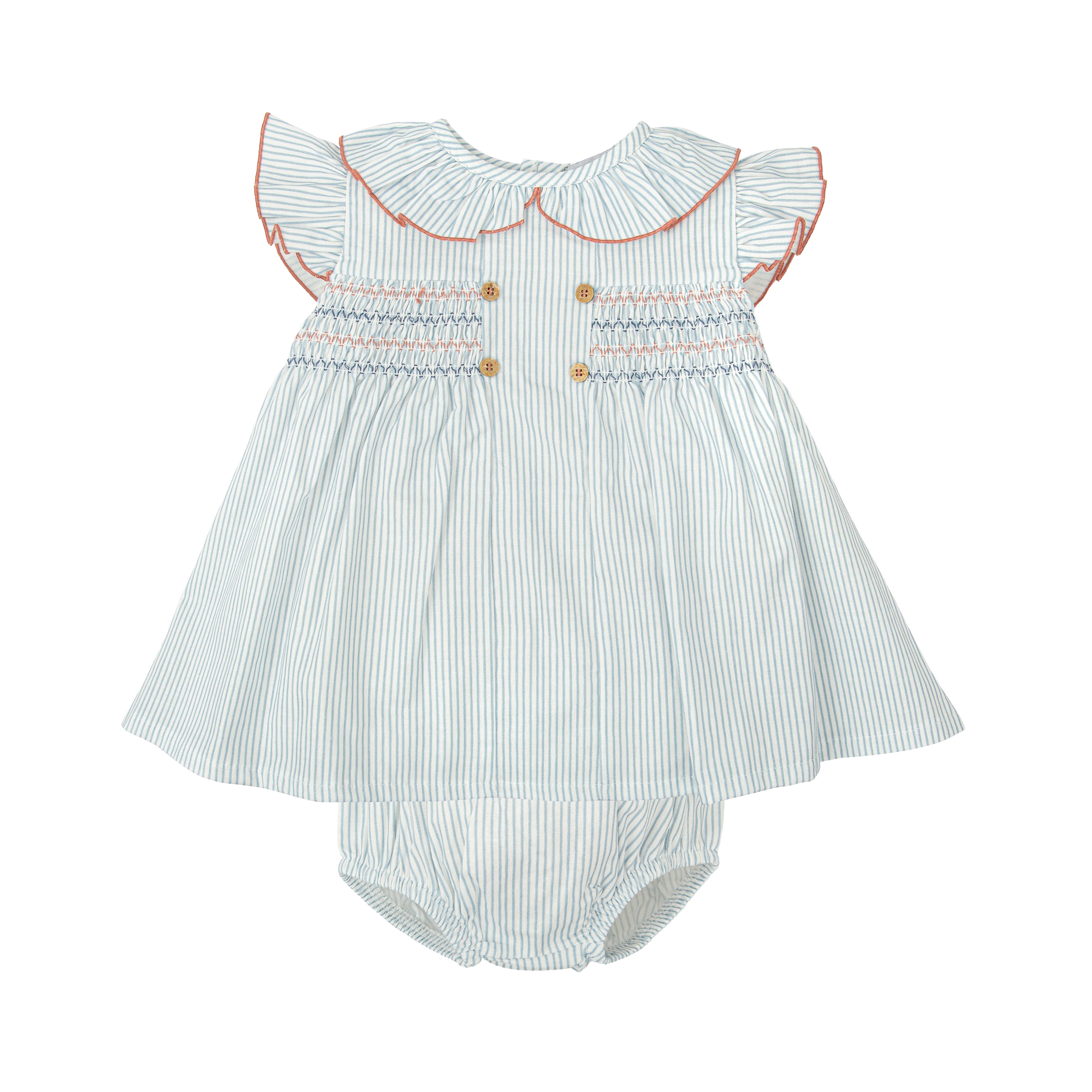 Kleiderset - Gestreiftes Kleid und Pumphose Maritim