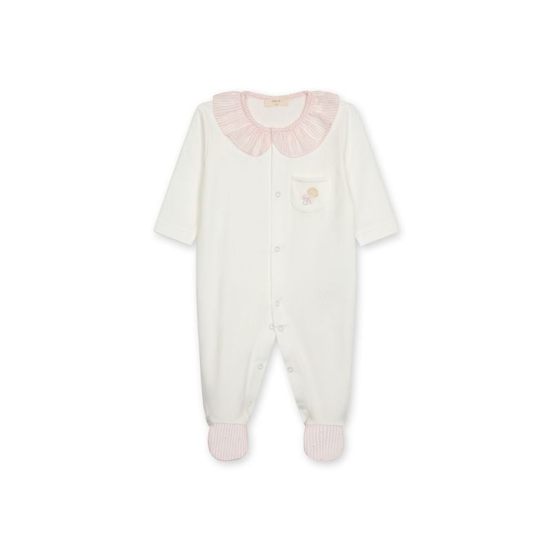Strampler - Kinderzimmer Rosa Gestreift