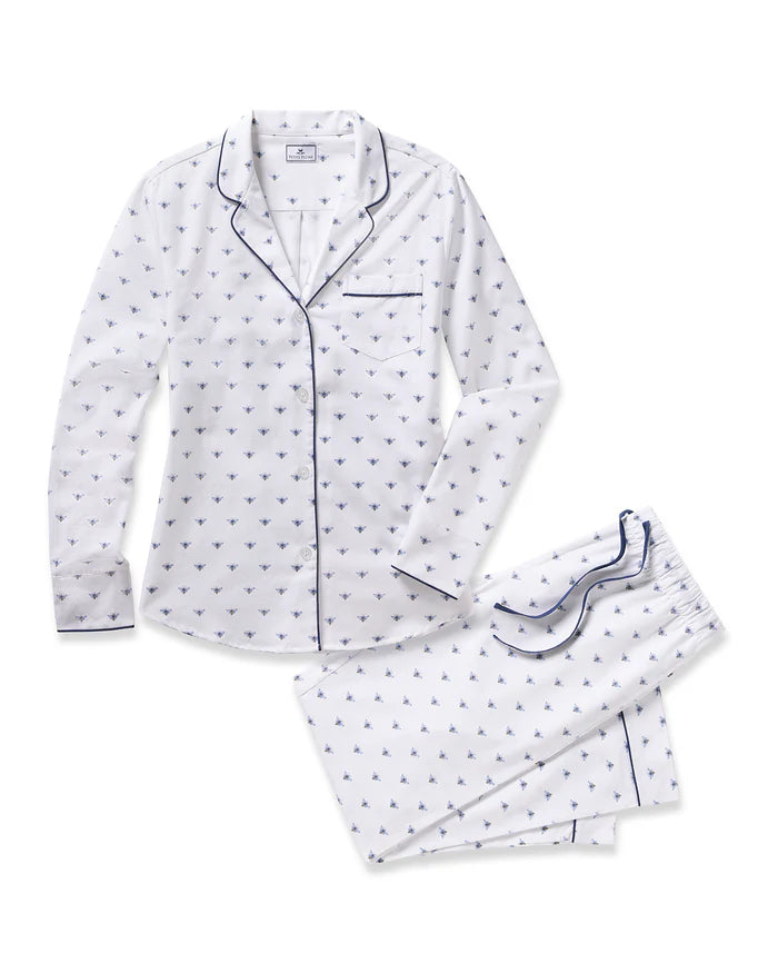 Damen-Pyjama – Twill-Pyjama mit summenden Bienen