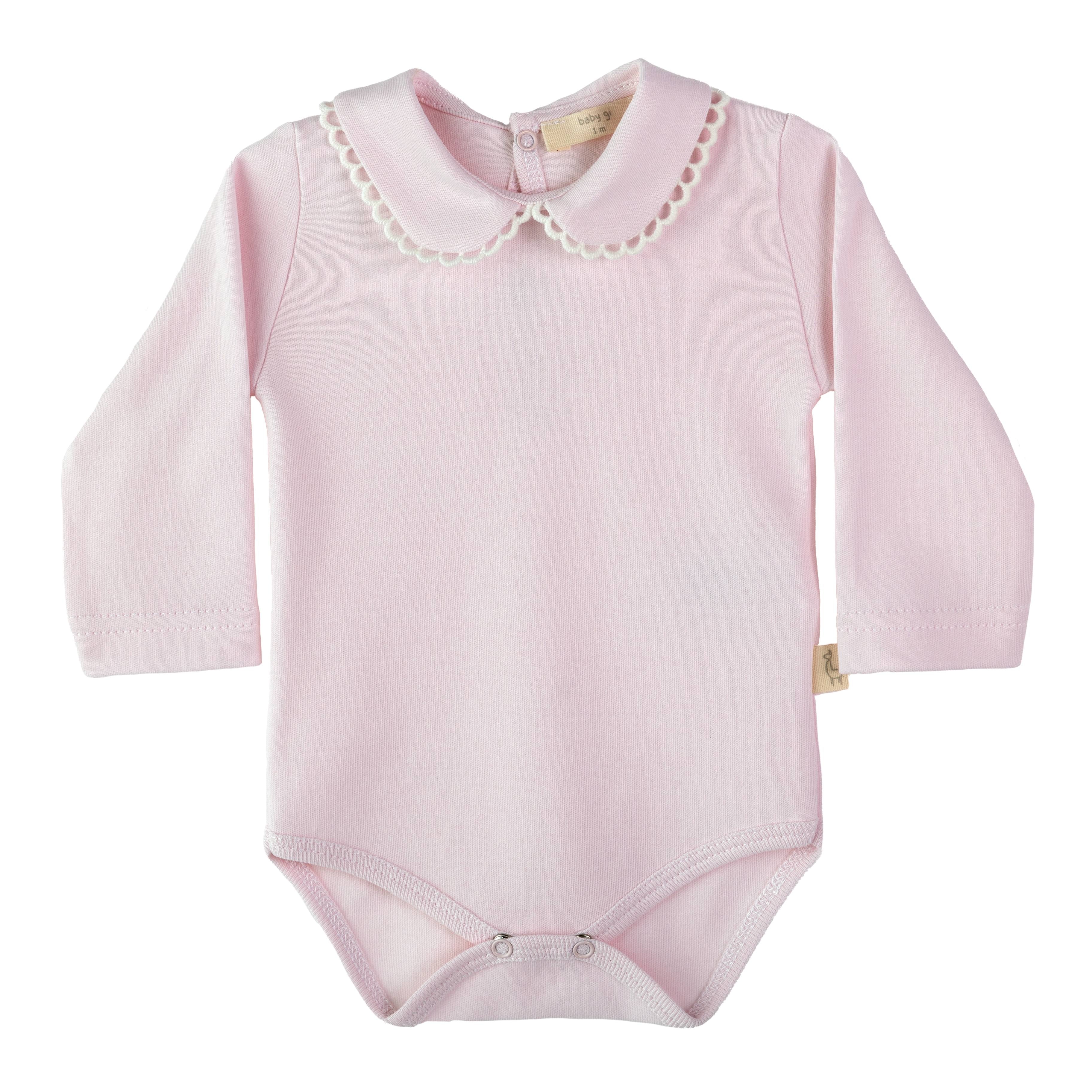 Body mit Schlaufenkragen Rosa
