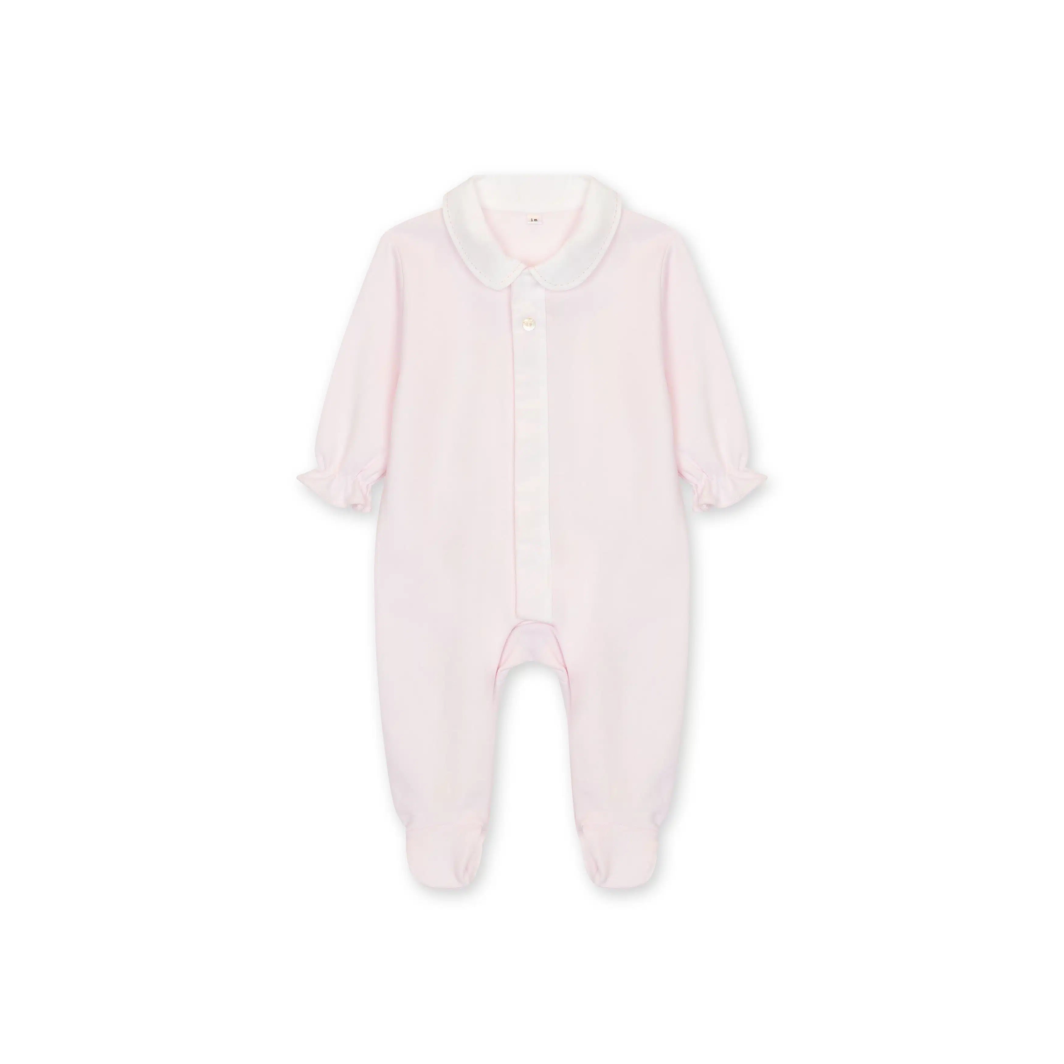 Strampler – Knopfstich Peter Pan Rosa