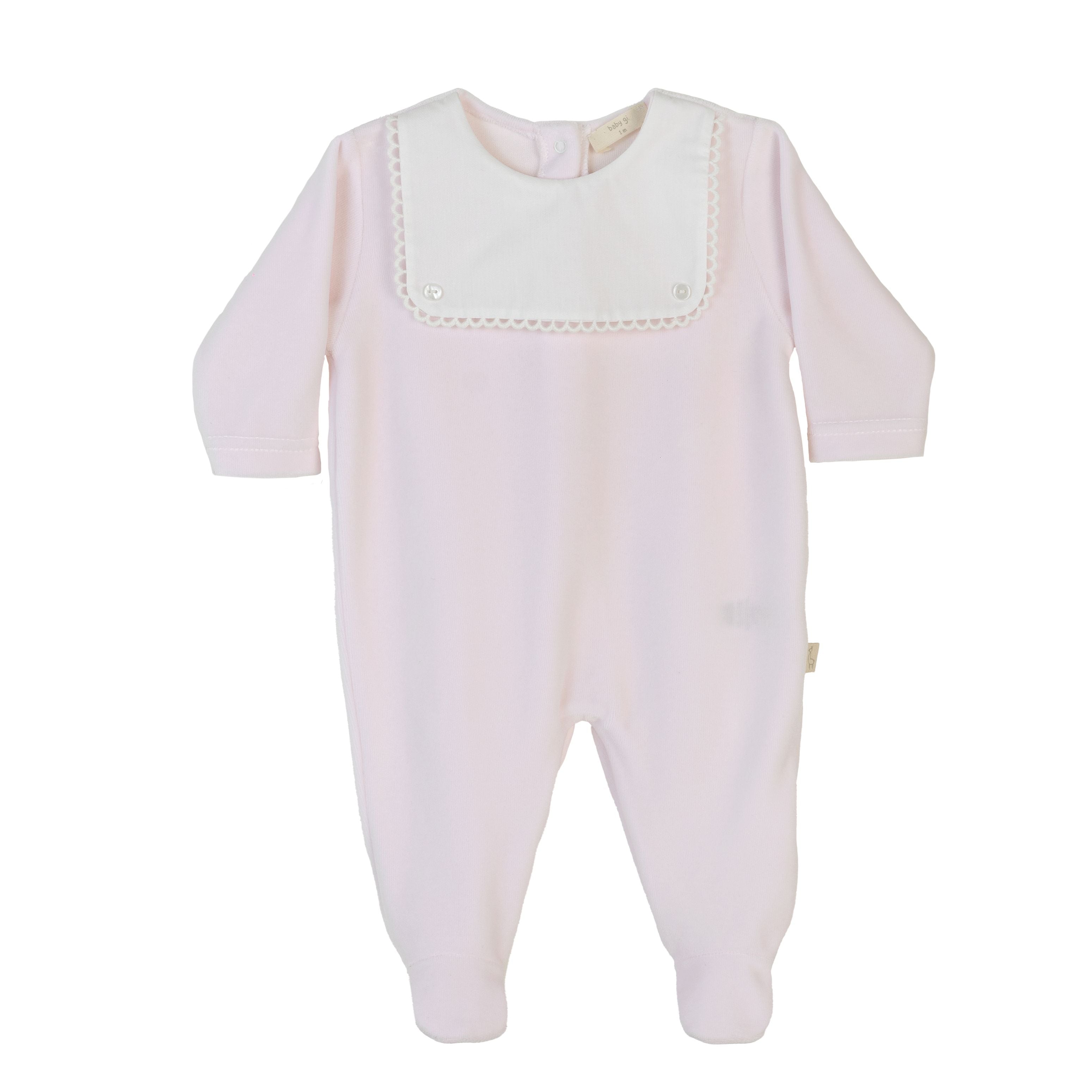 Baby-Overall - Rosa Latz mit Schlaufen