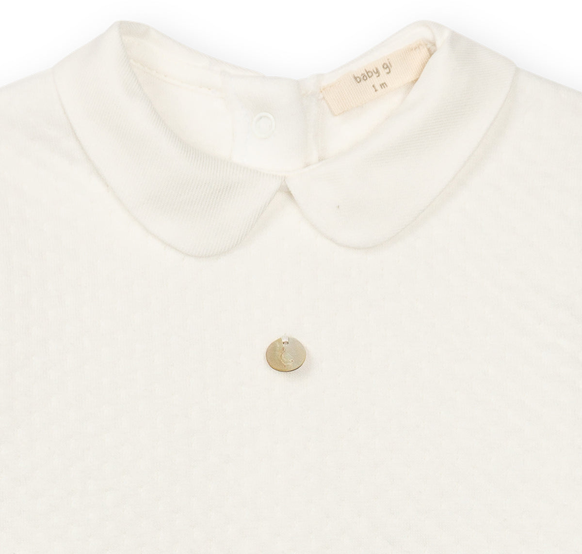 Babygrow - Ivory Jacquard - Over The Moon