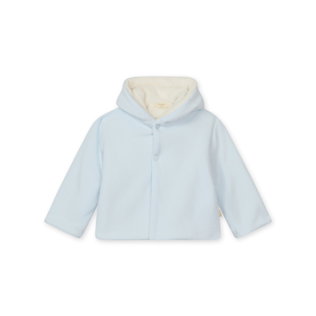 Baby Jacket - Powder Blue Ribbed