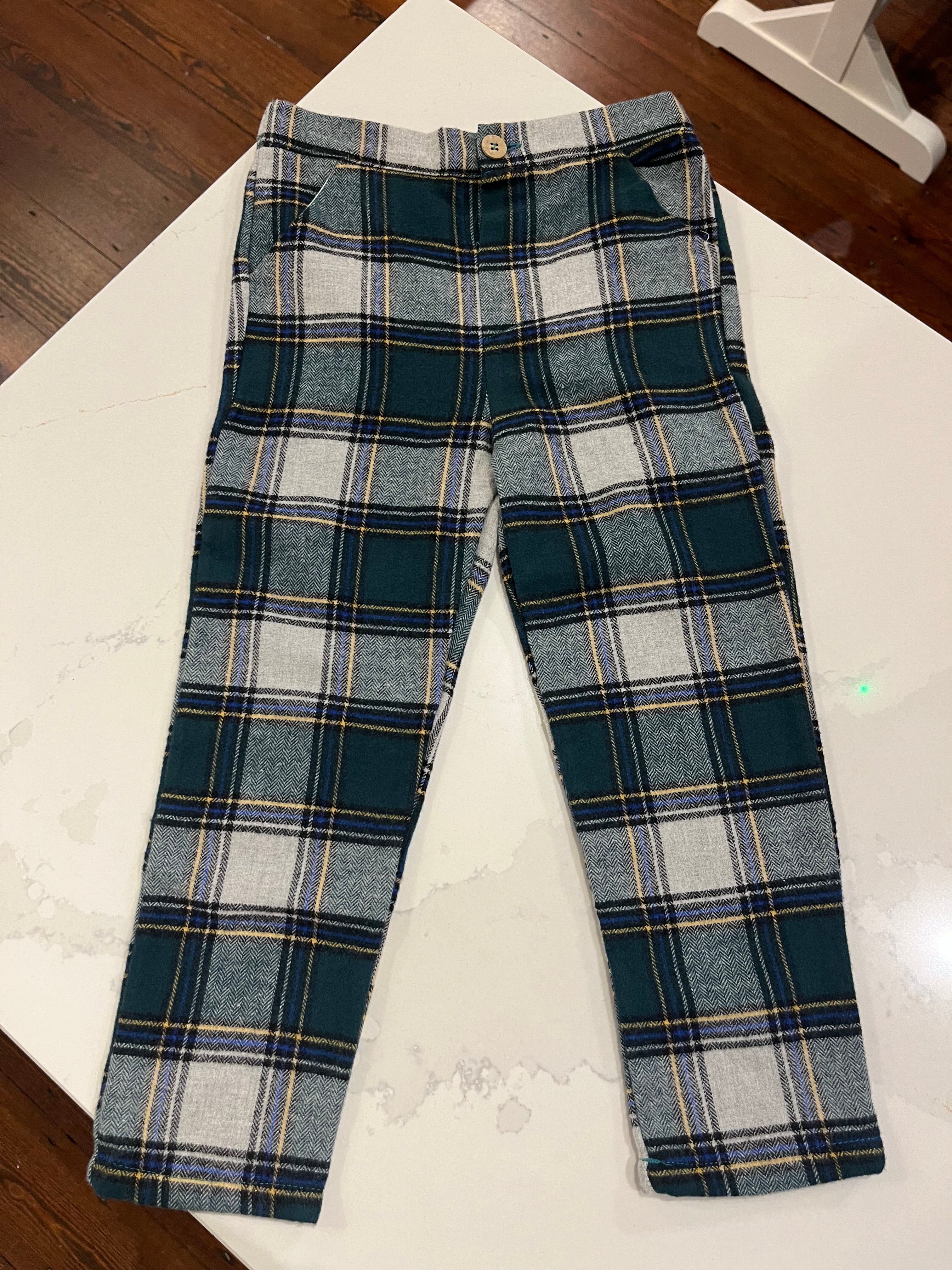 Trousers - Emerald Long Check
