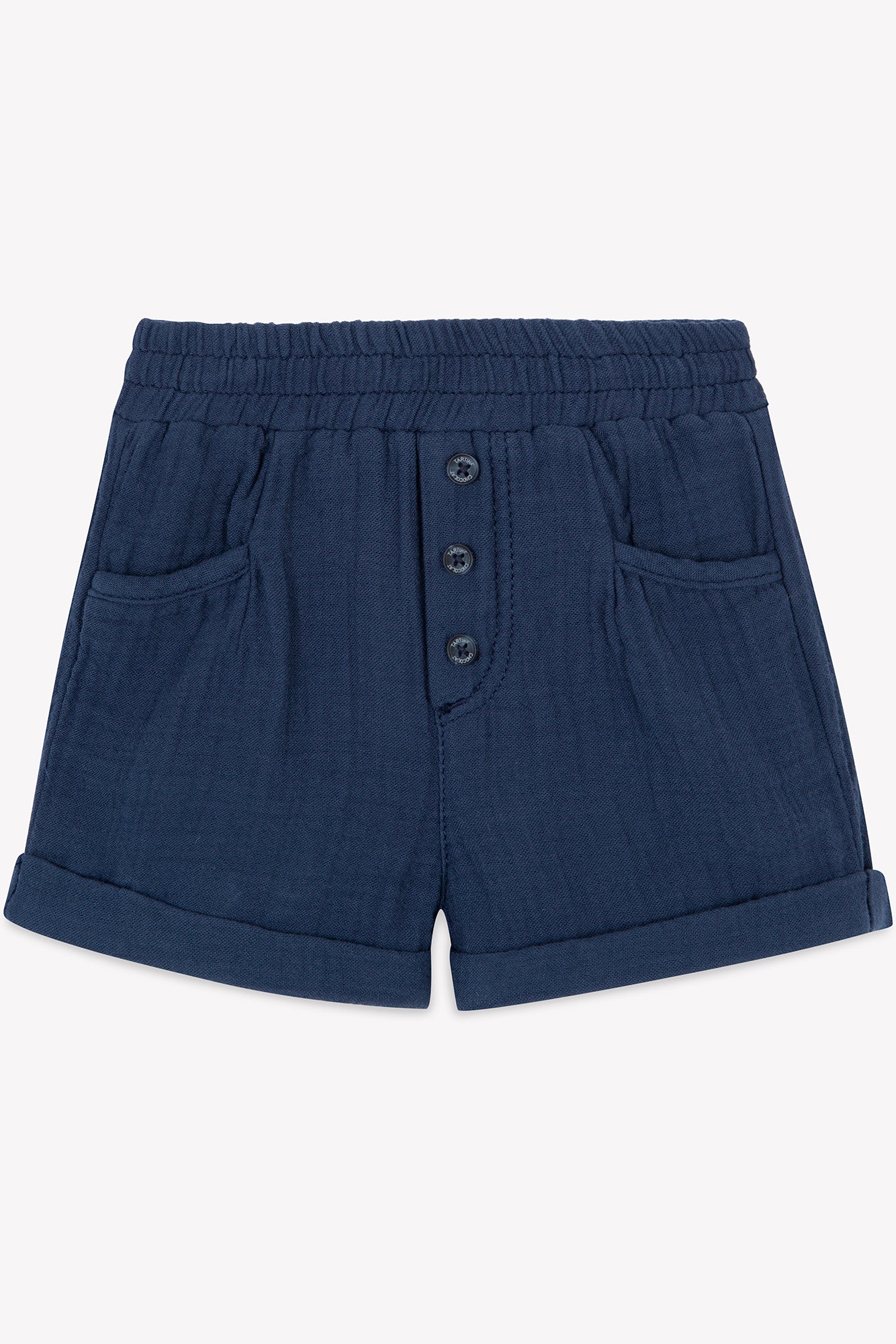 Shorts - Navy Cotton Gauze Navy / 12M