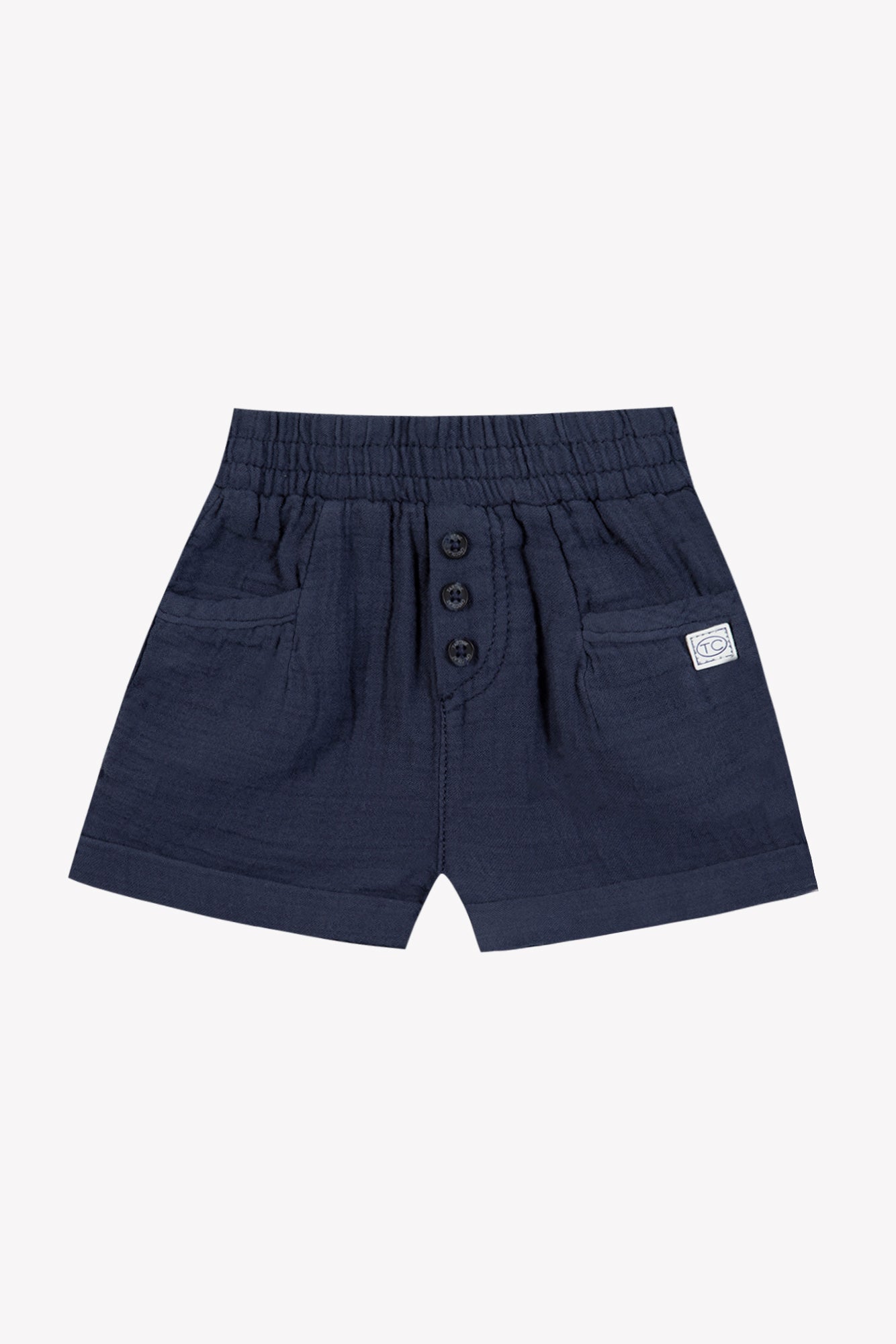 Shorts - Navy Cotton Gauze Navy / 12M