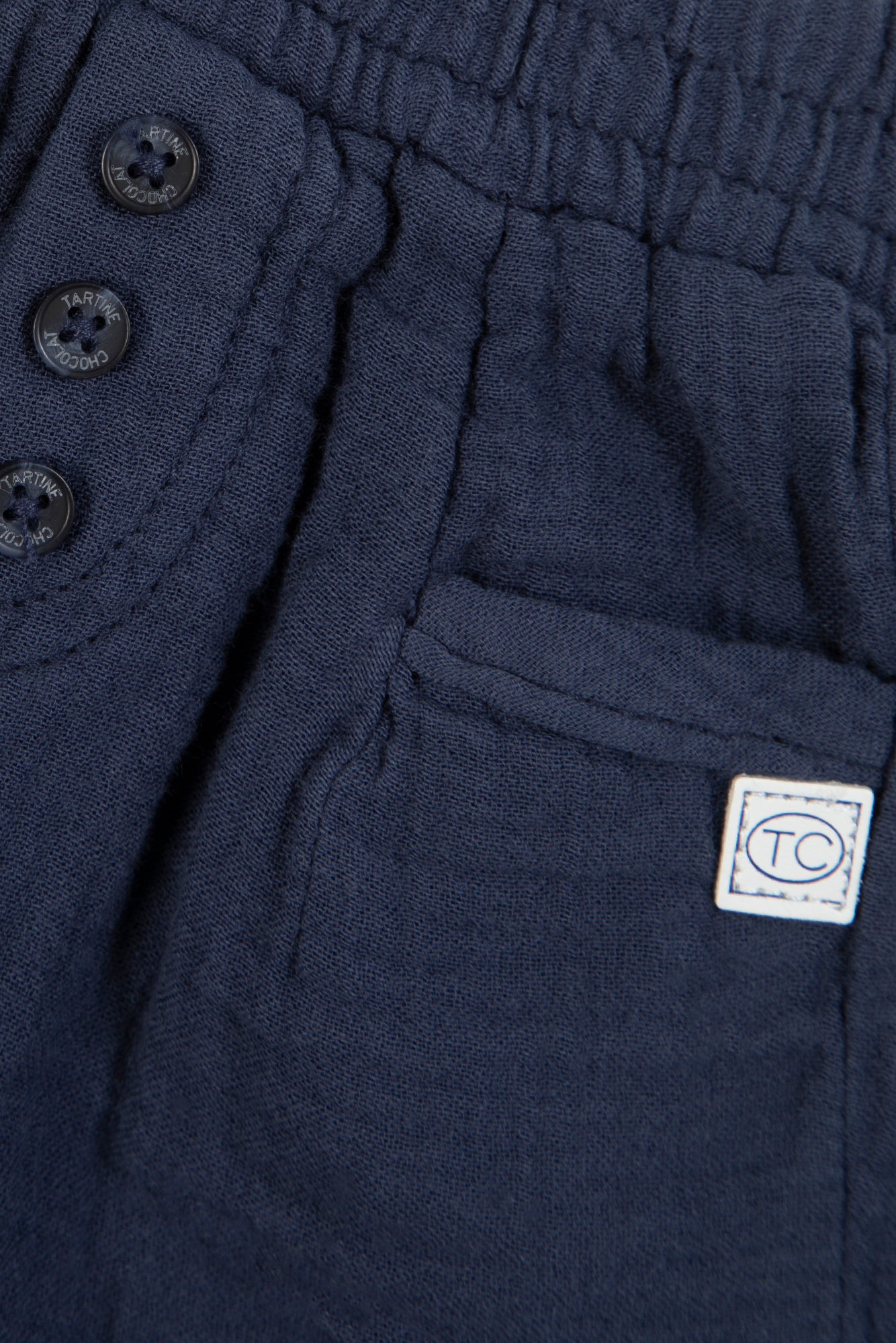 Shorts - Navy Cotton Gauze Navy / 12M