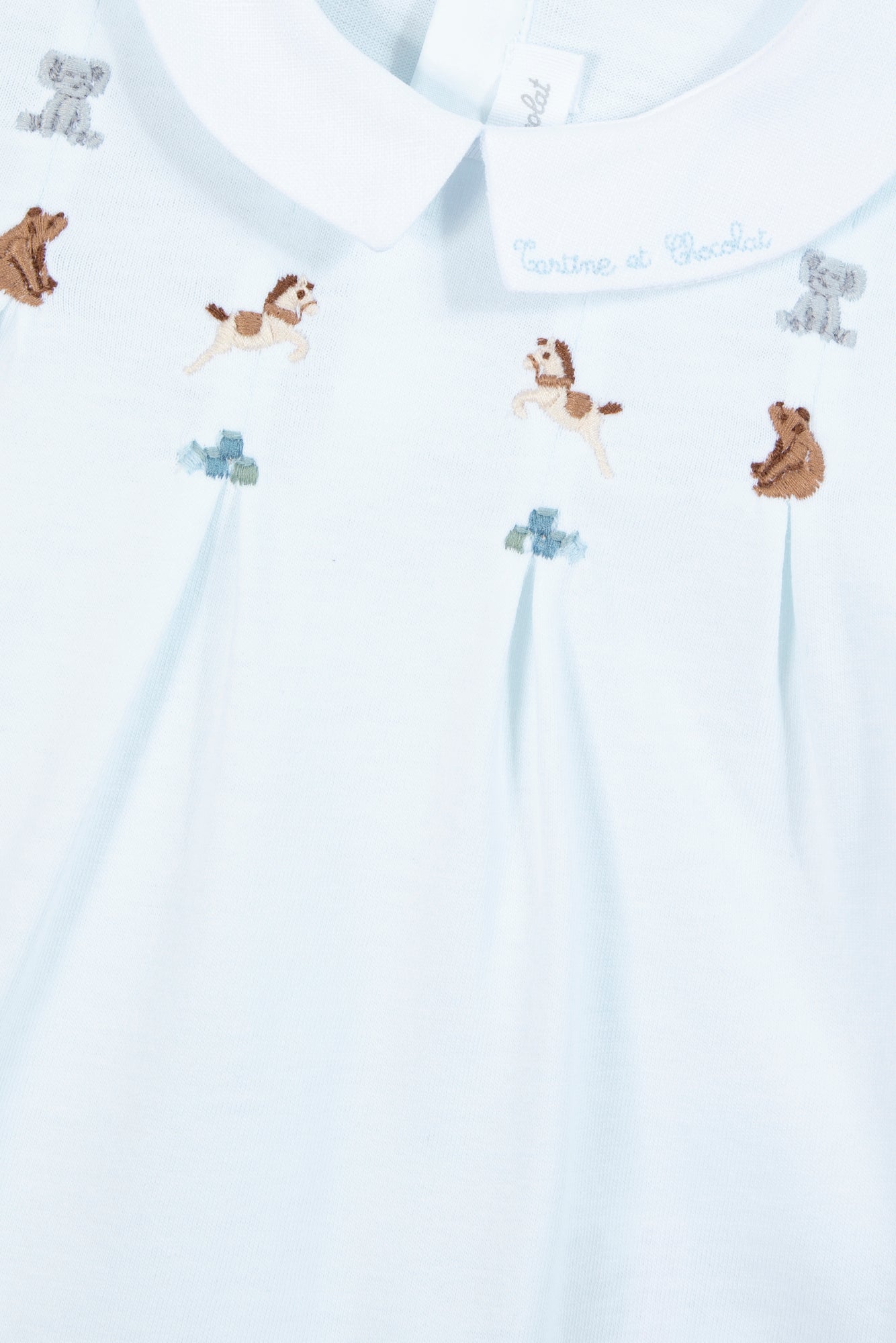 Babygrow - Sky Embroidery Animals Sky Blue / 3M