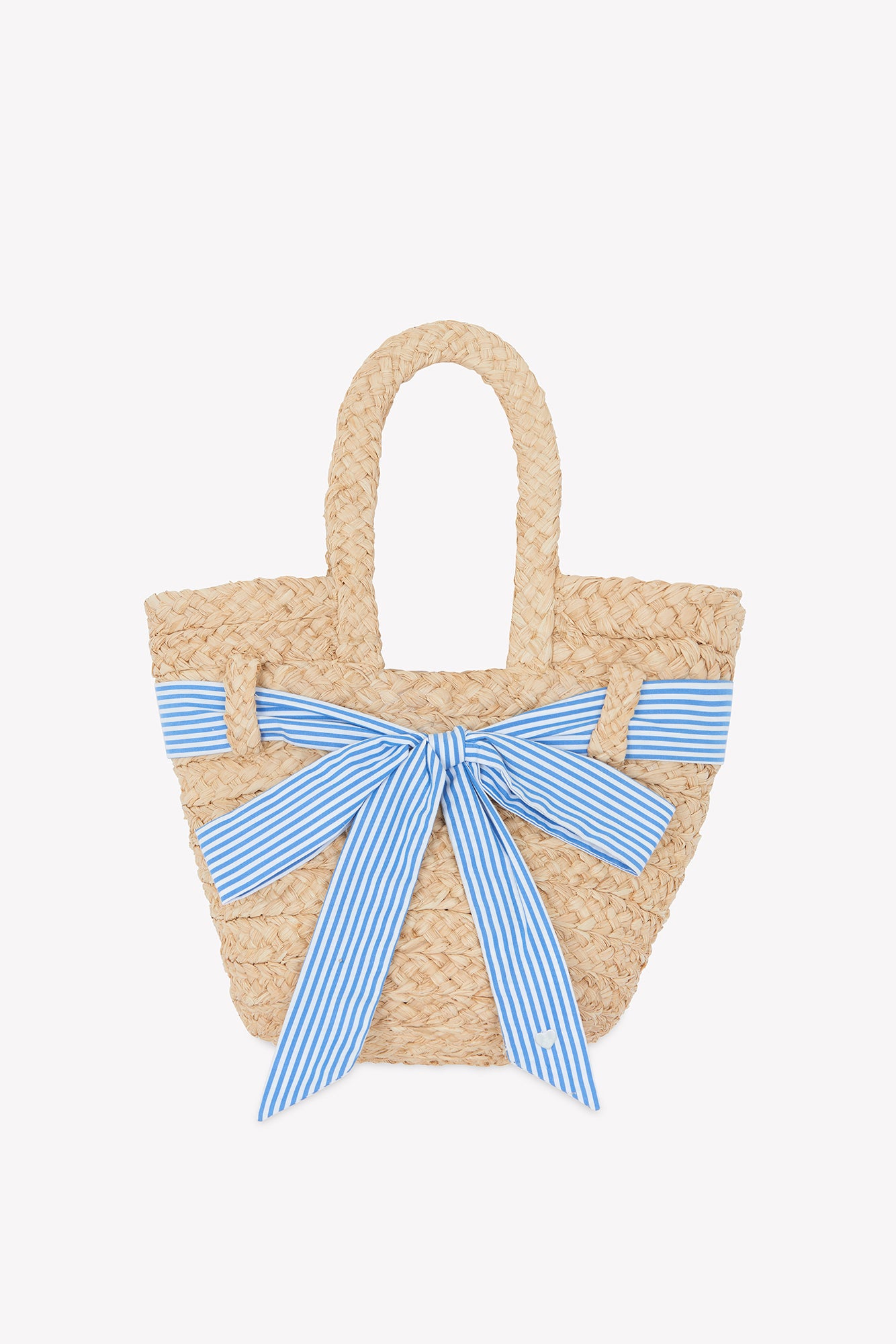 Basket - Sand Raphia With Bow Sand