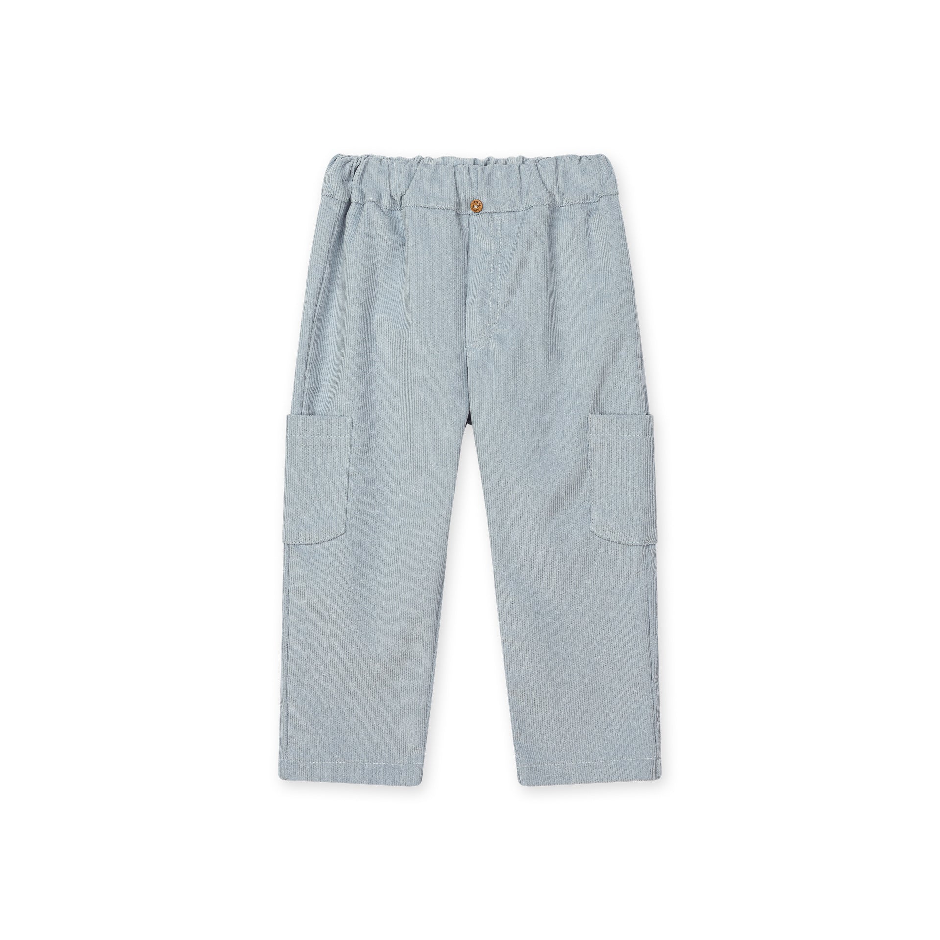Trousers - Pale Blue Corduroy with Side Pockets